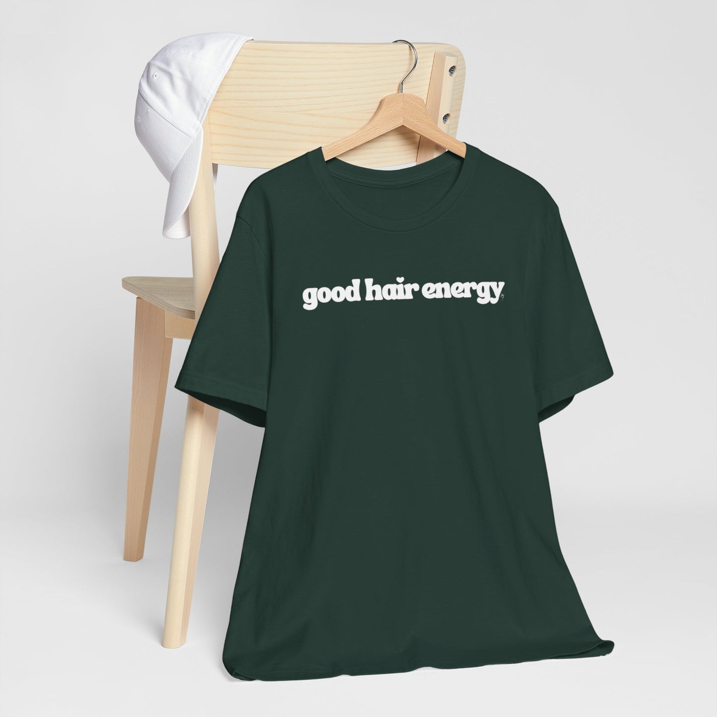 T-Shirt — "good hair energy" Graphic Tee