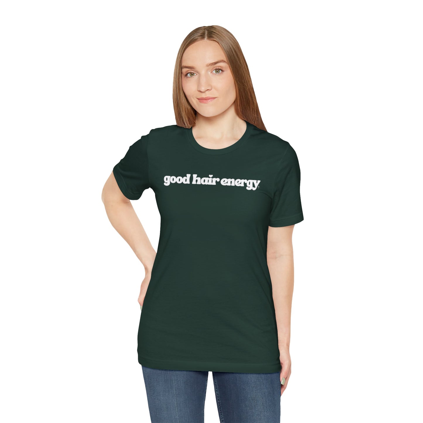 T-Shirt — "good hair energy" Graphic Tee