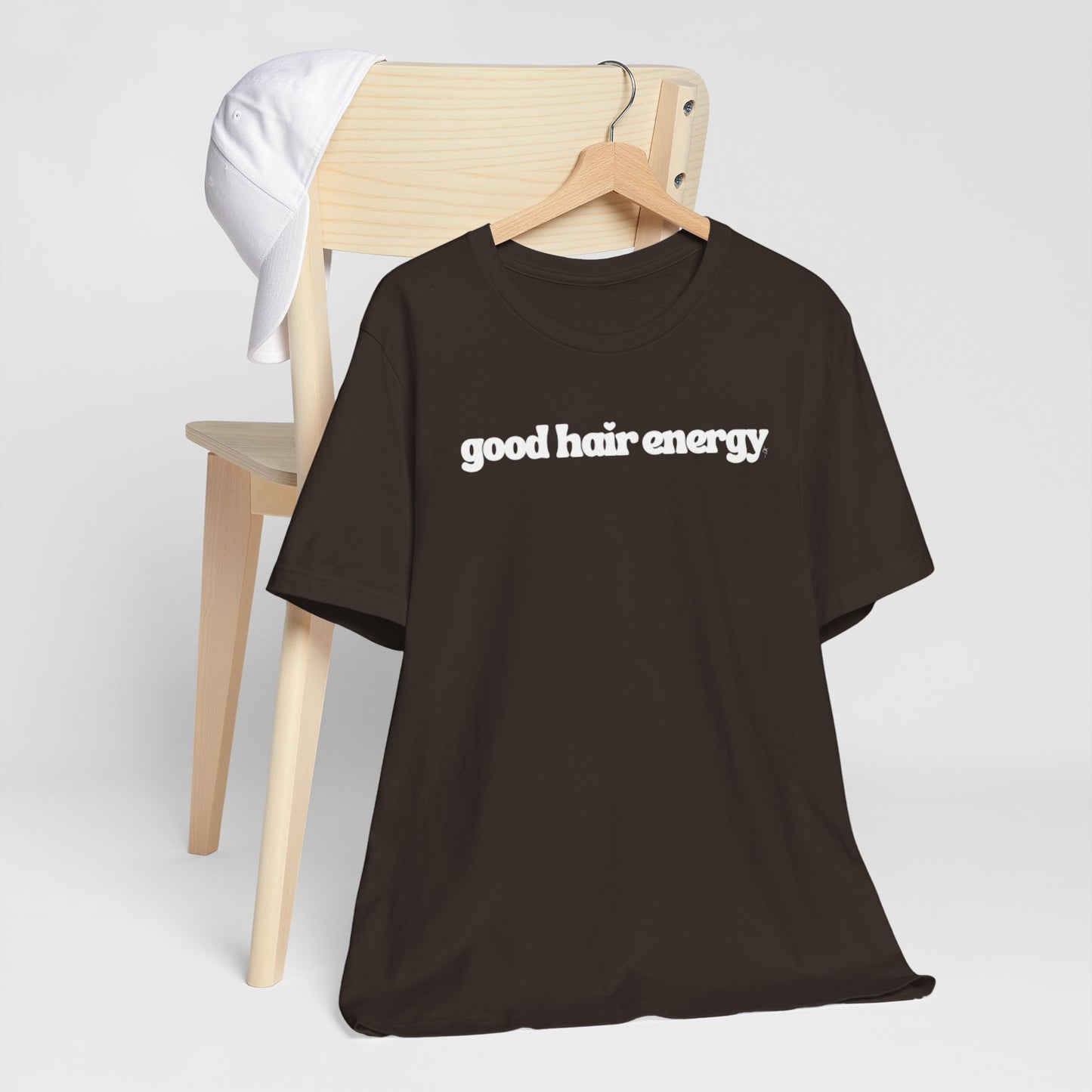 T-Shirt — "good hair energy" Graphic Tee